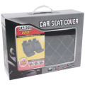 9 Piece GRID Seat Cover Set - White and Black