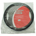 Vinyl Steering Wheel Cover - Black / Grey