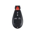 Chrysler, Dodge, Jeep Chrysler, Dodge, Jeep | Complete Remote Key (4+1 Button, CY24 Blade, 433MHz)