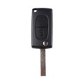 Peugeot 207, 208, 307, 308, 408, Partner | Complete Remote Key (2 Button, HU83 Blade, 433MHz, ID46)