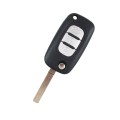 Renault - Clio, Megane, Kangoo, Modus | Remote Key Case & Blade (3 Button, VA2 Blade)