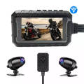 Motorcycle Dual Lens DVR Recorder | Waterproof | 3-inch FHD Display | G-Sensor