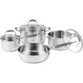 Classic Chef Stainless Steel Cookware Set, 7pc