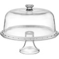 Palladio 3-in-1 Footed Glass Plate with Dome