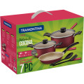 Turim Non-Stick Aluminium Cookware Set, 7pc