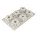 Silicone 6 Cup Crown Muffin Pan