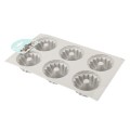 Silicone 6 Cup Crown Muffin Pan