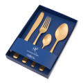 Bella Casa Matte Gold Cutlery Set, 4pc