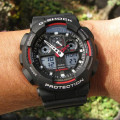 G-Shock Men's 200m AnaDigital Wrist Watch, GA-100-1A4DR