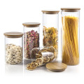 Glass Storage Jar With Bamboo Lid