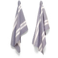 Designer Stripe Waffle Weave Tea Towels, Set of 2