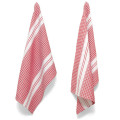 Designer Stripe Waffle Weave Tea Towels, Set of 2