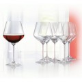 Style Burgundy Wine Glasses, Set Of 4