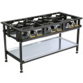 6 Burner Gas Boiling Table, Staggered