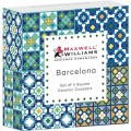 Maxwell & Williams Barcelona Square Ceramic Coasters, Set Of 4