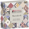 Maxwell & Williams Marrakesh Square Ceramic Coasters, Set Of 4