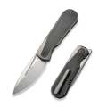 We Knife Baloo Gray Dark Green Titanium Handle 21033-4