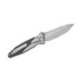 SOCOM BRAVO MINI TE TITANIUM HANDLE BEADBLAST STANDARD BLUE TI PIVOT COLLAR CARBON FINER SCALES -...