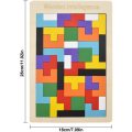 Wooden Tetris Puzzle for Kids and Adults