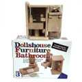 Wooden Dollhouse Furniture-Bathroom