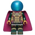 Minifigures NEW - Mysterio - Magenta Trim, Dark Azure Head, Satin Trans-Light Blue - Original Lego