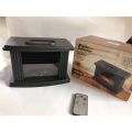 1000W Mini Electric Fireplace Heater with Remote Control
