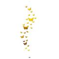 Gold Butterfly Mirror Wall Stickers