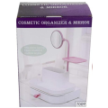 COSMETIC ORGANIZER AND MIRROR
