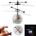 Infrared Induction Flash Flying Ball Colorful LED Disco RC Helicopter Toy