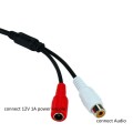 CCTV Microphone MIC audio Pickup Device High Sensitivity 12V DC Surveillance sound Monitor audio ...