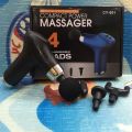 Rechargeable Compact 4 Interchangeable Heads Massage Gun