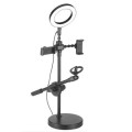 Mobile Phone Stand Ring Light 16cm with Microphone Holder