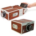 Portable DIY Cardboard Smart Phone Projector Cinema Mini Projector Toy Gift