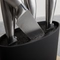 Black Universal Stylish Space Saving Knife Holder Block Organised and Clean