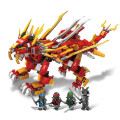 2019 800pcs Ninja Burning Lion Building Blocks Compatible with lego etc , with figurines