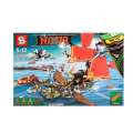 2017 ninja movie Thunder fire double dragon sky ship building block model Garmadon Kai Jay figures
