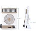4 IN 1- Multifunction portable Solar rechargeable fan with LED lamp/ flashlight/DC OUT