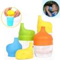 Cute Healthy Silicone Kids Baby Sippy Lids  Make Most Cups a Sippy Cup Leak Proof