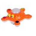 Funny Plastic Electric cartoon bump & go rotation starfish toys with 3D light and musical