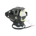 U7 3000lum LED 3 Wire Motorcycle Headlight Flashing Angel Spotlight