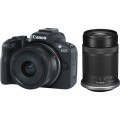 Canon EOS R50 + 18-45mm + 55-210mm Lens Kit (Black)