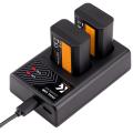 K&F Concept Dual NP-FW50 Battery + Charger Kit for Sony