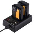 K&F Concept Dual LP-E6NH Battery + Charger Kit for Canon Cameras