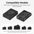 K&F Concept Dual EN-EL14 Battery + Charger Kit for Nikon Cameras