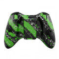 Xbox 360 Controller Shell with Buttons (Green Splatter) - Xbox 360