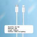 High-Speed Charging Cable: PD Type-C to Lightning Charge Cable (1 Meter)
