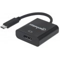 Manhattan SuperSpeed+ USB-C 3.1 to DisplayPort Converter - C Male to DisplayPort Female Black