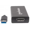 Manhattan (152327) SuperSpeed USB 3.0 to DisplayPort Adapter - Converts USB 3.0 A to DisplayPort Out