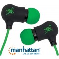 Manhattan Sound Science Nova Sweatproof Earphones Black and Green