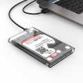 Orico 2.5 USB-C Transparent HDD Enclosure